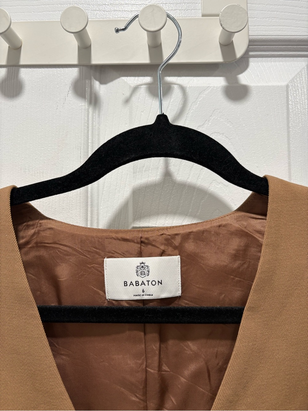 Babaton Tan Sleeveless Button-Front Vest - Picture 2 of 2